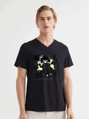 Chibi Ninja Breaking Through Manga Panels In A High-energy Scene T-Shirt