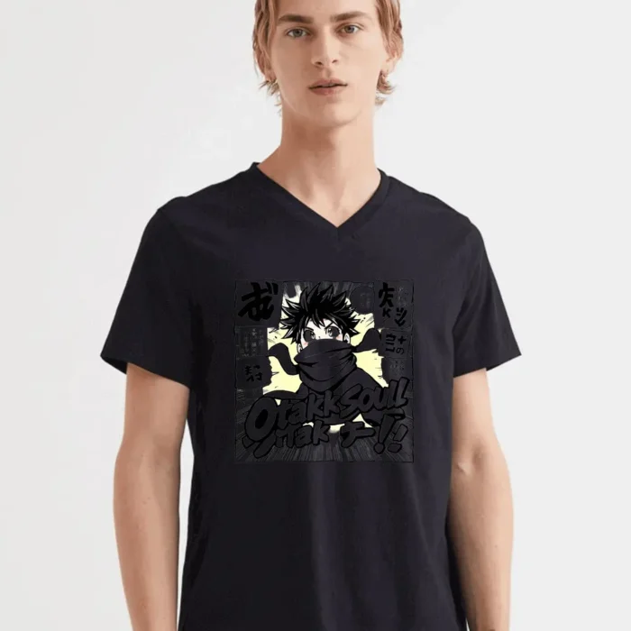 Chibi Ninja Breaking Through Manga Panels In A High-energy Scene T-Shirt