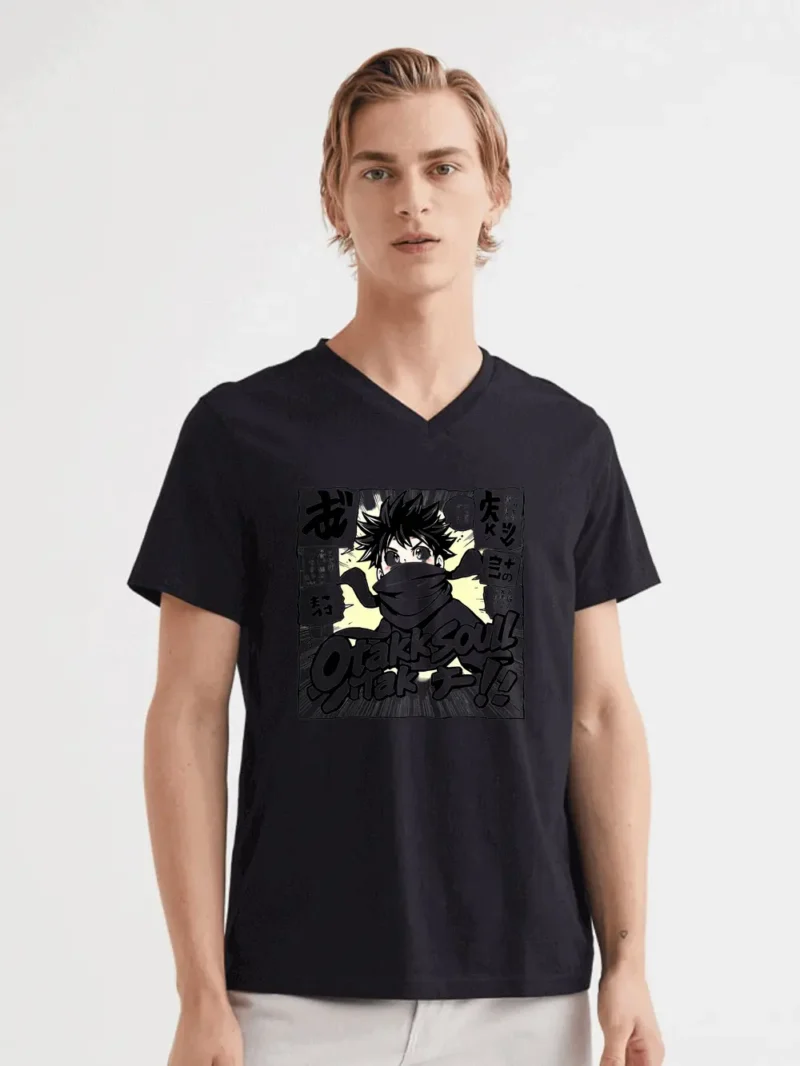 Chibi Ninja Breaking Through Manga Panels In A High-energy Scene T-Shirt