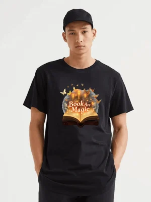 Open A Book And Unlock A World Where Candles Glow And Butterflies Take Flight T-Shirt
