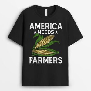 America Needs Farmers, Agriculture Corn Farming T-Shirt