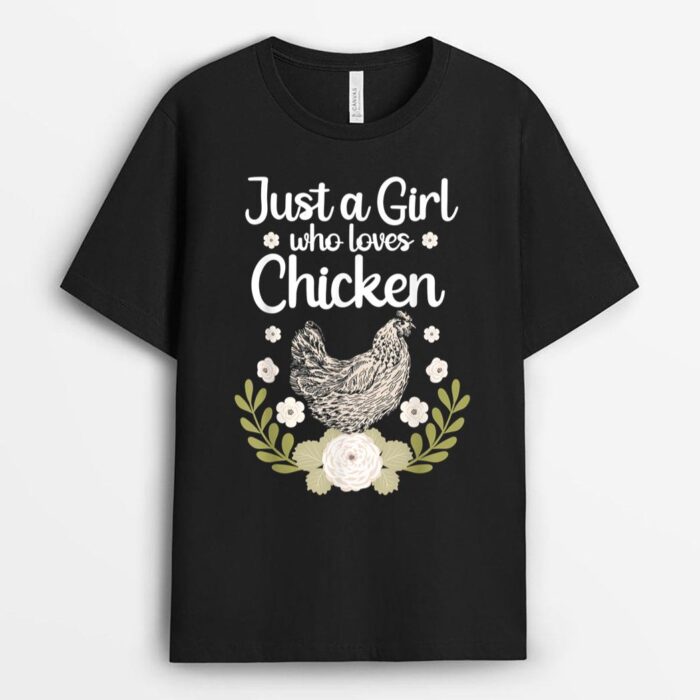 Best Chicken Art For Farmer Girls Women Farm Chicken Lovers T-Shirt