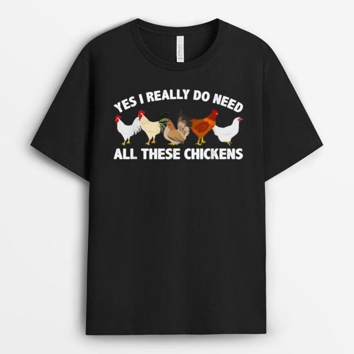 Best Chicken Art For Men Women Poultry Farm Chicken Farmer T-Shirt