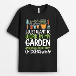 Chicken Garden Lover Graphic Chicken Farmer T-Shirt