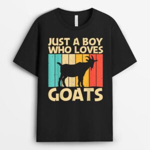 Cool Goat Design For Boys Kids Goat Farmer Farming Lovers T-Shirt