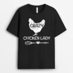 Crazy Chicken Lady Funny Farmer - Farming T-Shirt