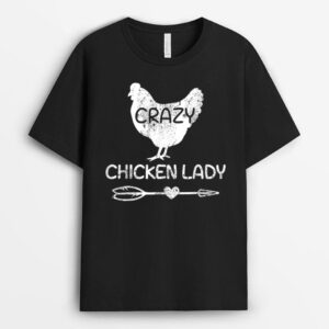 Crazy Chicken Lady Funny Farmer - Farming T-Shirt