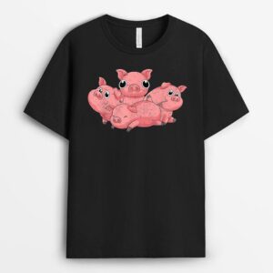 Cute Piglet Farming Animal Lover Farm Animal Farmer Pig T-Shirt