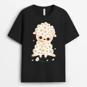 Cute Sheep Flowers - Herder Sheep Farmer T-Shirt