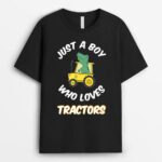 Farm Kid Future Farmer Just A Boy Who Loves Tractors Toddler T-Shirt