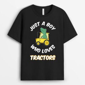 Farm Kid Future Farmer Just A Boy Who Loves Tractors Toddler T-Shirt