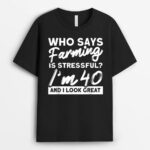 Farm Market 40th Birthday Local Farmers Farmer T-Shirt