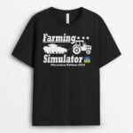 Farmer Simulator Tractor Pulling Tank Ukrainian Edition T-Shirt