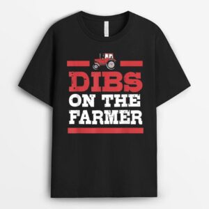 Farmers Wife Dibs On The Farmer For Women T-Shirt