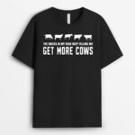 Funny Cow Farmer Rasing Cattle Dairy Farming T-Shirt