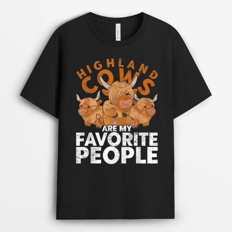 Funny Farm Animal Lover Farmer Scottish Highland Cow T-Shirt