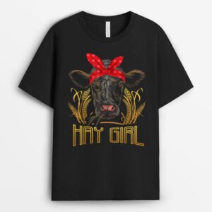 Hay Girl Cow Girl Farmer T-Shirt