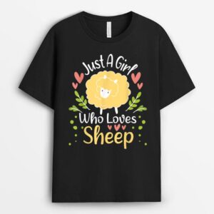 Just A Girl Who Loves Sheep - Sheep Herder Farmer T-Shirt