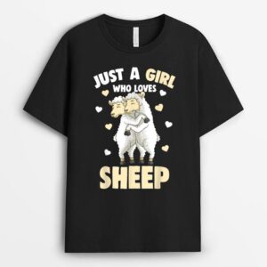 Just a Girl who loves Sheep Farmers Sheep Lover Kids Women T-Shirt