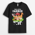 Kids 2 Years Old Boy Farmer 2nd Birthday Farm Animals Kids T-Shirt