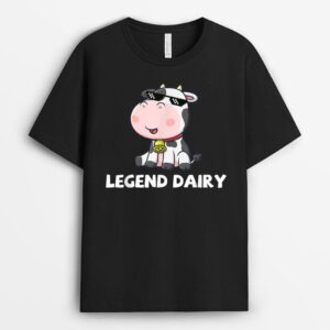 Legend Dairy Cow Farm Funny Cattle Farmer T-Shirt