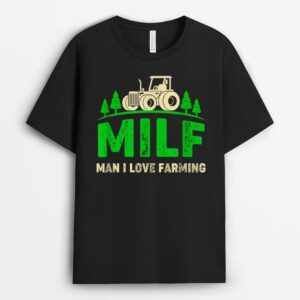 Man I Love Farming Funny Farmer Farming Tractors T-Shirt