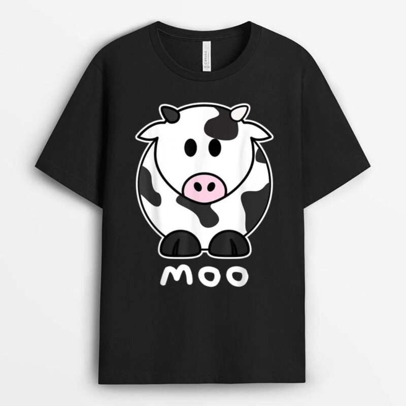 Moo Cow - Funny Farmer Cow For Adults Kids Boys And Girls T-Shirt