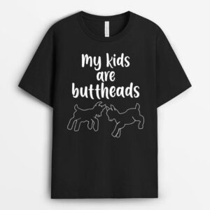 My Kids Are Buttheads Goat Mom Farmer T-Shirt