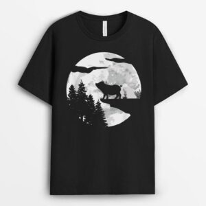 Pig Farming Pig Silhouette - Piglet Farming Farmer Pig T-Shirt