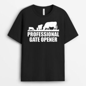 Professional Gate Opener Cow T-Shirt