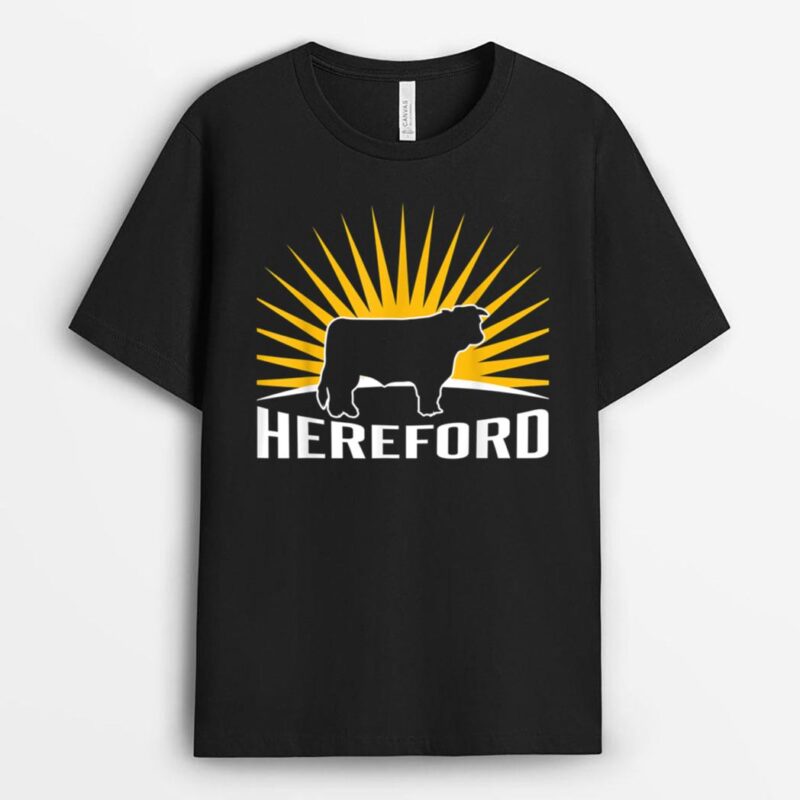 Rancher Cattle Farmer - Hereford Cow T-Shirt