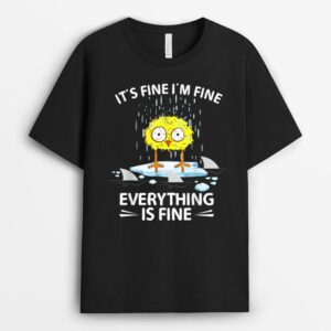 Sarcastic Chick Im Fine Its Fine Everything Is Fine Chicken T-Shirt