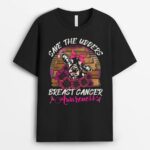 Save The Udder Leopard Cow Farmer Breast Cancer Awareness T-Shirt