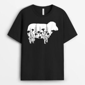 Sheep Whisperer Flower Funny Farming Farm Animal Farmer Gift T-Shirt