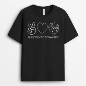 Strawberry Graphic for Strawberry Girl Fruit Smiling Farmer T-Shirt