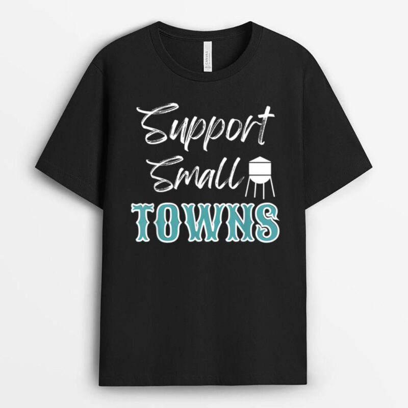 Support Small Towns, Farm Western Country Boho Farmers Teen T-Shirt