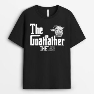 The Goatfather Farm Animal Farmer Rancher Goat Dad Lover T-Shirt