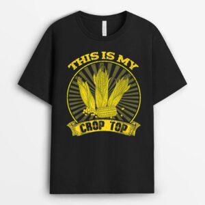 This Is My Crop Top Funny Farmer Farming Corn Lover Summer T-Shirt