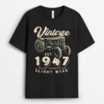Vintage Farmer Tractor established 1947 75th Birthday Party T-Shirt