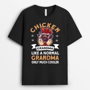 Womens Chicken Grandma - Farmer Rooster Hen Chicken T-Shirt